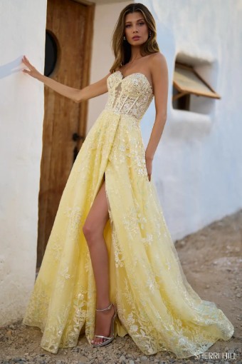 Sherri Hill 56577 #3 Yellow thumbnail