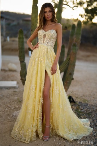 Sherri Hill 56577 #5 Yellow thumbnail