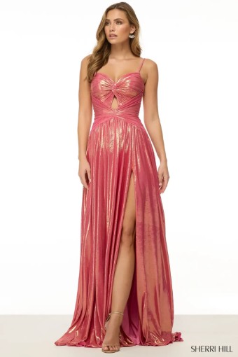 Sherri Hill 57167 #3 Hot Pink/Gold thumbnail
