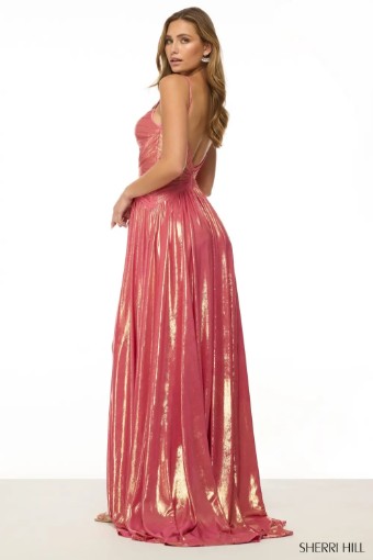 Sherri Hill 57167 #4 Hot Pink/Gold thumbnail